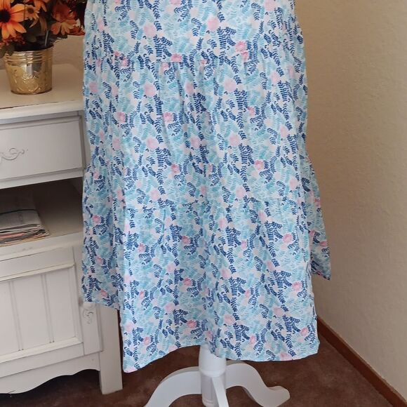 Talbots Tiered Cotton Dress - Picture 10 of 15